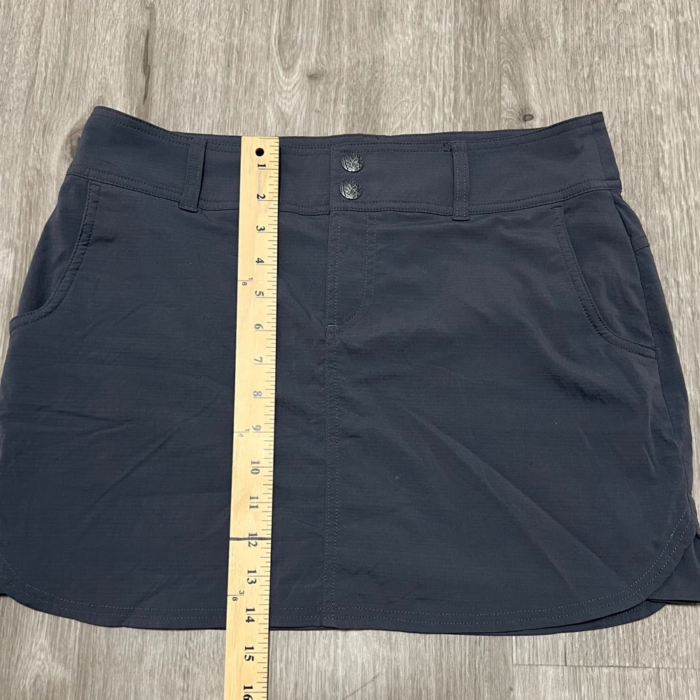 Prana Women's Gray Hiking Skort Size 6 Built in Shorts Outdoor‎ Activewear - Picture 7 of 7